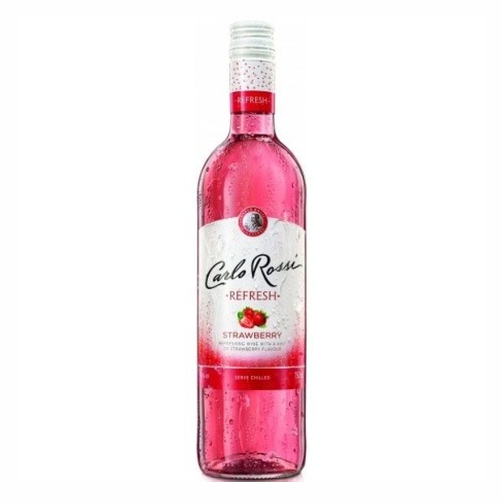 Wino Carlo Rossi Strawberry Ice California 10% czerwone półsłodkie 750 ml