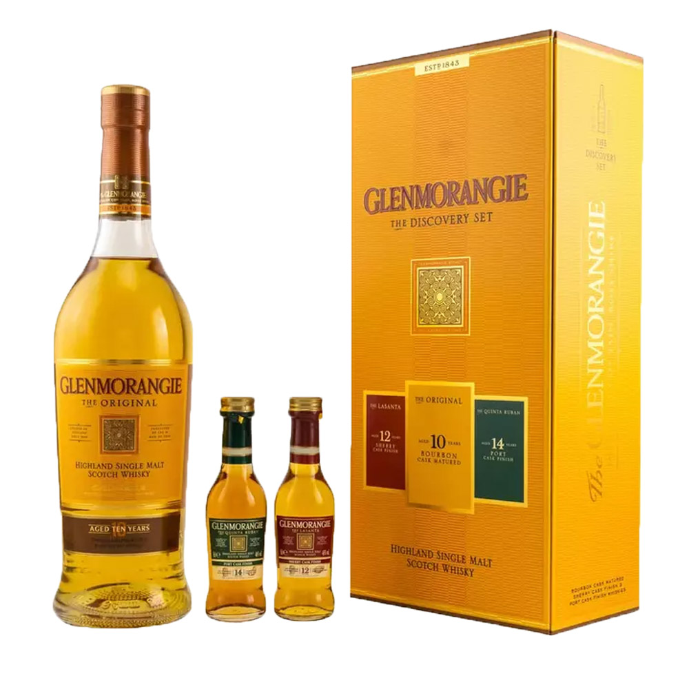 Whisky Glenmorangie 10 YO Original + 2 miniaturki 40% 700 ml