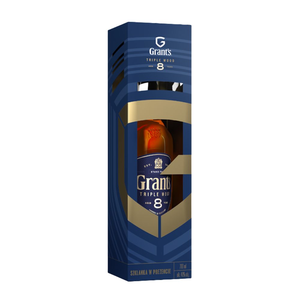 Whisky Grant's 18YO + szklanka 40% 700 ml